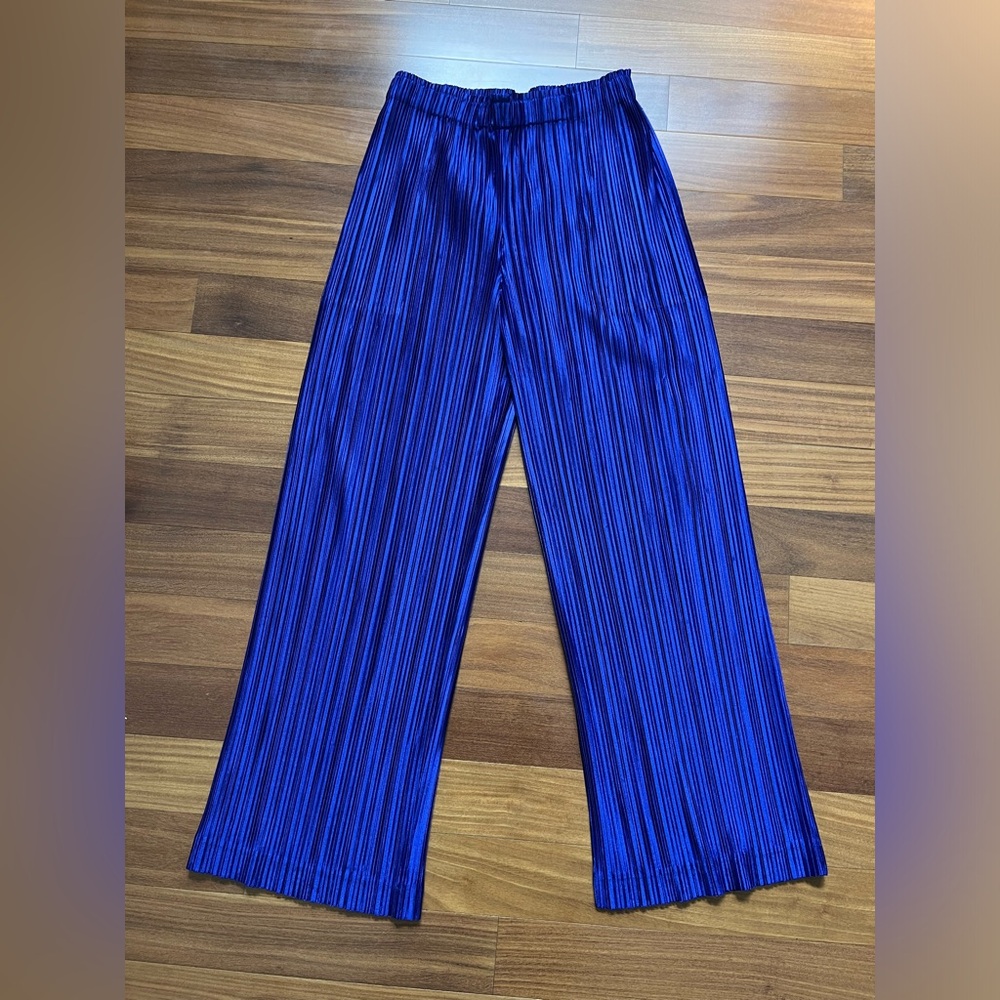 Royal Blue Pleats Please Issey Miyake Pants